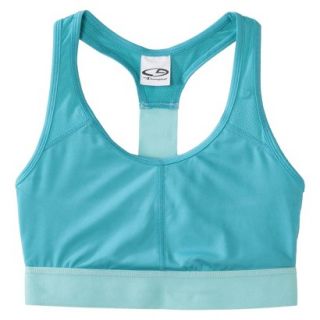 C9 by Champion Womens Compression Bra With Mesh   Vintage Teal XXL