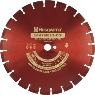 Husqvarna Wet Diamond Asphalt Blade   14 Inch, Model Banner Line Red 450B R, 14