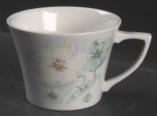 Portmeirion Seasons Flowers Flat Cup, Fine China Dinnerware   Seasons Collection