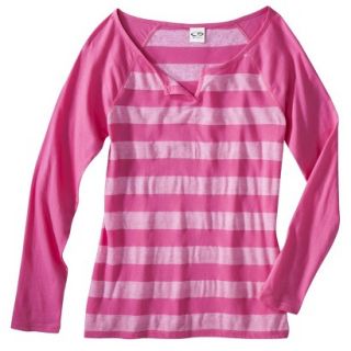 C9 by Champion Womens Long Sleeve Henley Tee   Popsicle Pink L