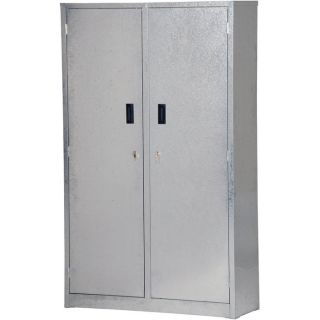 Vestil Galvanized Storage Cabinet   44 Inch W x 15 Inch D x 72 Inch H, 10