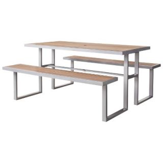 Outdoor Patio Furniture Threshold Wood Picnic Table, Bryant Collection