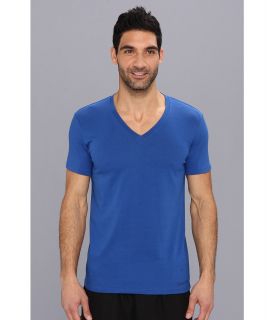 Calvin Klein Underwear Dual Tone S/S V Neck U3075 Mens T Shirt (Blue)