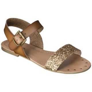 Womens Mossimo Supply Co. Lakitia Sandals   Gold Glitter 7