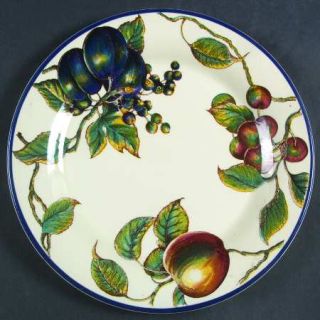Staffordshire Autumn Fayre Dinner Plate, Fine China Dinnerware   Fruit On Cream,