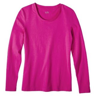 C9 by Champion Womens Long Sleeve Power Workout Tee   Vivid Pink S