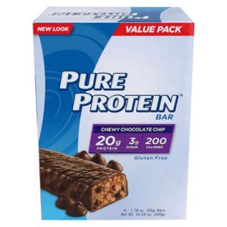 Pure Protein Bars 6pk Chewy Chocolate Chip 56 oz