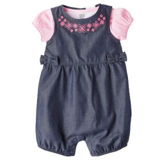 Just One YouMade by Carters Newborn Girls Romper Set   Blue/Pink 3 M