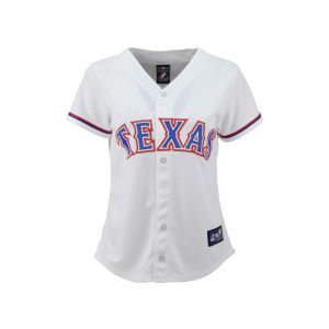 Texas Rangers Majestic MLB Womens Replica Jersey