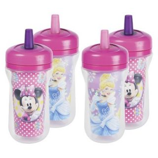 4pk Disney Straw Cup   Minnie Mouse/Princess