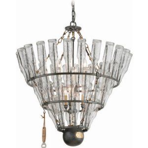 Troy Lighting TRY F3946 Old Silver with Brass 121 Main 6 Light Chandelier