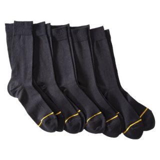 Auro a GoldToe Brand Mens 5PK Socks   Black 6 12