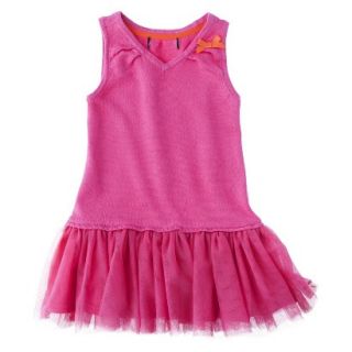 Infant Toddler Girls Sleeveless Knit Tutu Dress   Pink 3T