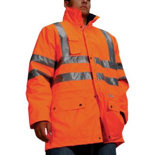 Ergodyne GloWear Class 3 4 in 1 High Visibility Jacket   Orange, Small, Model