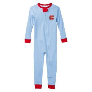 St. Eve Infant Toddler Boys Long Sleeve Fire Rescue Union Suit   Blue 4T