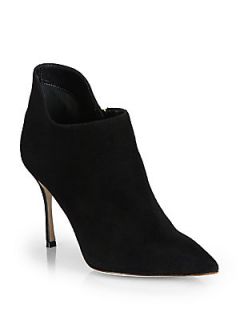 Sergio Rossi Blink Suede Ankle Boots   Nero Black