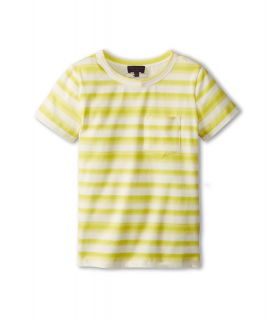 Paul Smith Junior Shortsleeve T Shirt With Stripes And Breastpocket Boys T Shirt (White)