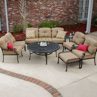 Lakeview Outdoor Design Rosedown 7 piece Deep Seating Patio Furniture Bronze Size 7 Piece Sets