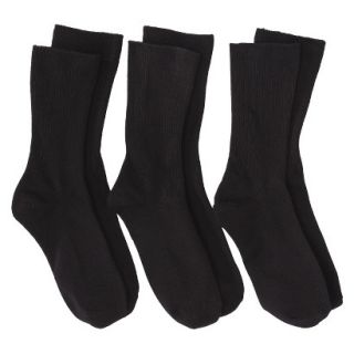 Merona Womens 3 Pack Casual Turncuff Socks   Black One Size Fits Most