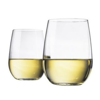 Libbey Stemless White Wine Glass Set of 12   17 oz