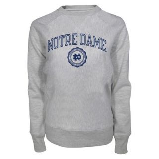 NCAA Womens Notre Dame Crew Neck   Ash (M)
