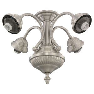 Monte Carlo MON MC73BS L Brushed Steel Universal 4 Light Fitter