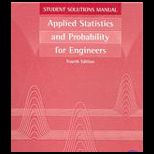 Applied Statistics and Probability for Engineers   Student Solutions Manual