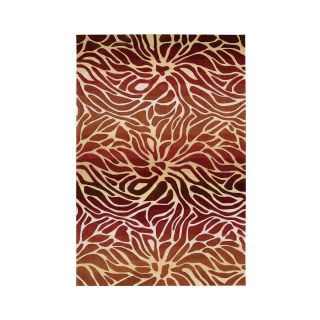 Nourison Ombré Stream Hand Carved Rectangular Rugs, Flame