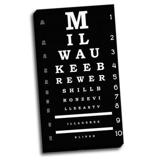 Milwaukee Inspired Eye Chart Wall Art