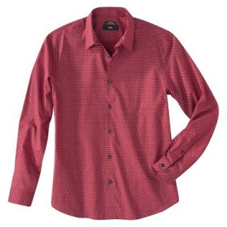 Mossimo Mens Button Down   Red Hot S