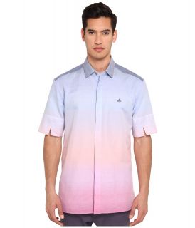 Vivienne Westwood MAN RUNWAY Sunset Degrade Linen S/S Button Up Mens Clothing (Multi)