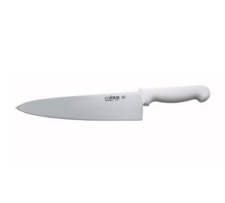Winco 10 in Wide Cooks Knife w/ White Polypropylene Handle