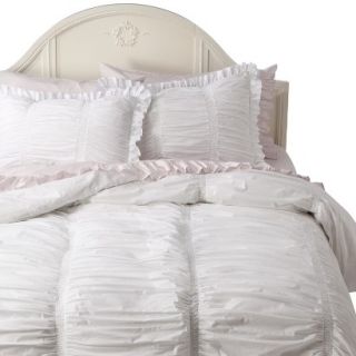 Simply Shabby Chic Smocked Duvet Cover Cover Set   Twin