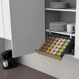 Mind Reader 30 Capacity Under Cupboard Coffee Pod Drawer with Cork Front