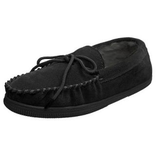 Mens Bosto Faux Suede Slippers Black 10