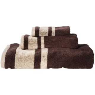 Room Essentials Stripe 3 pc. Towel Set   Brown
