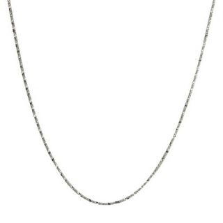 Sterling Silver Twist Serpentine Spool Chain Necklace   Silver (24)