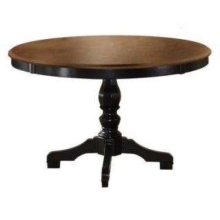 Dining Table Hillsdale Furniture Embassy Round Pedestal Dining Table  