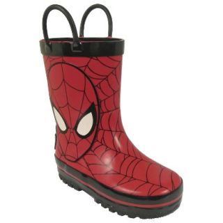 Toddler Boys Spiderman Rain Boots   Red 11