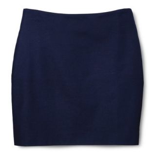 Merona Womens Woven Mini Skirt   Xavier Navy   14