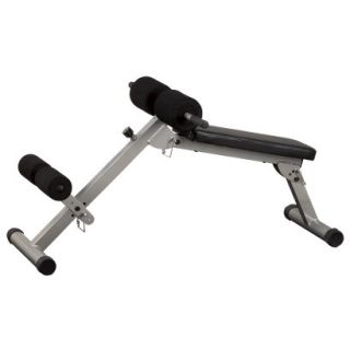 Best Fitness Abs Board and Hyperextension Bench   Black/ Light Gold (BHYP10)