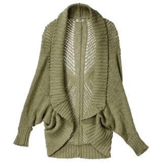Mossimo Supply Co. Juniors Open Weave Cocoon Sweater   Tanglewood Green L(11 
