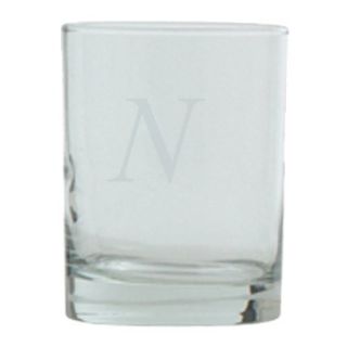 Block Monogram Double Old Fashioned Set of 4   N