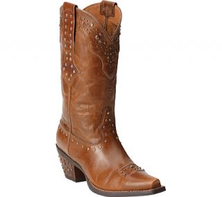 Womens Ariat Rhinestone Cowgirl   Maple Sugar Full Grain Leather Boots