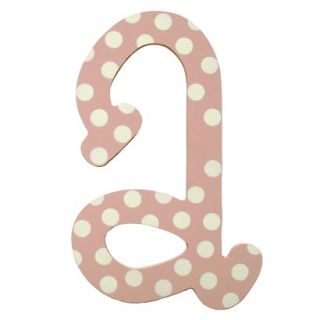 My Baby Sam Pink Polka Dot Letter   a
