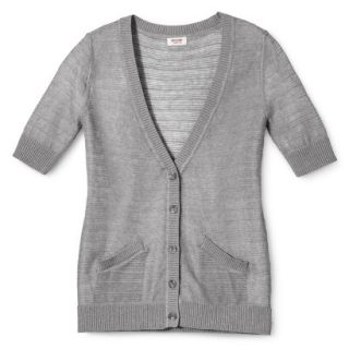 Mossimo Supply Co. Juniors Short Sleeve Cardigan   Gray XL(15 17)