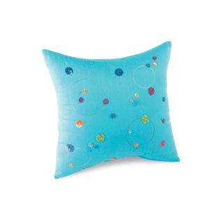Polka Dot Swirl Decorative Pillows, Blue, Girls