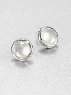IPPOLITA Mother Of Pearl Doublet & Sterling Silver Stud Earrings   Silver White