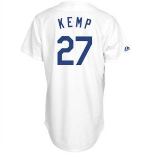 Los Angeles Dodgers Matt Kemp Majestic MLB Womens Replica Player Jersey
