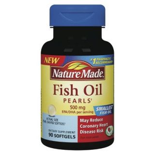 Nature Made Fish Oil Pearl 500 mg Softgels   90 Count